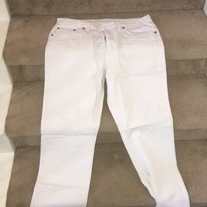 Men's white jeans